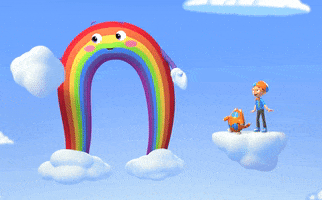 Rainbow Wow GIF by moonbug