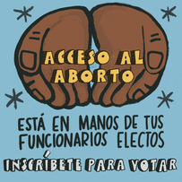 Our rights are in the hands of elected officials Spanish text