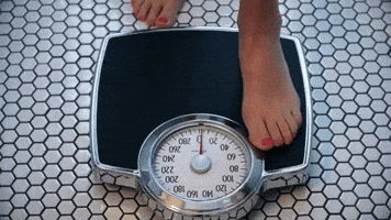 xyngular workout bathroom weight loss scale GIF