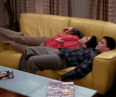 Chandler Bing Sleeping Friends Gifs Get The Best Gif On Giphy