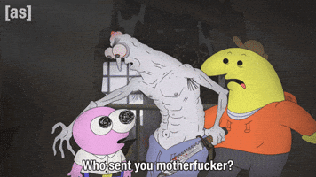 Scared GIF by Adult Swim