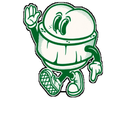 Fleischkäse Jumping Sticker by GLOBUS Markthallen