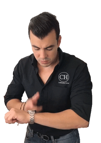 Clock On Time Sticker by CH Construction Group