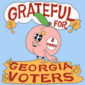 I Vote Georgia Peach GIF by Creative Courage