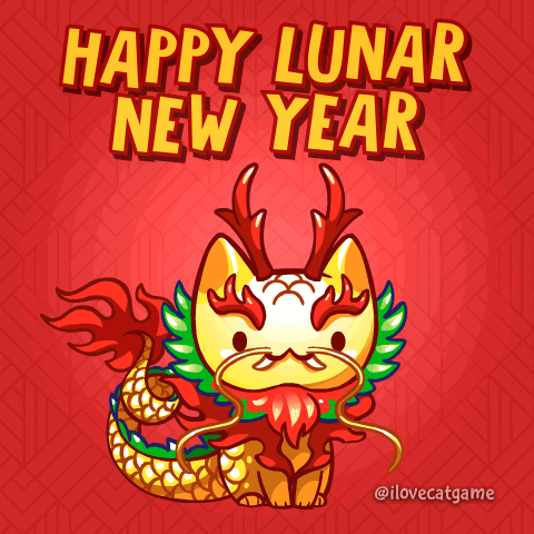 Happy New Year Dragon GIF by Mino Games