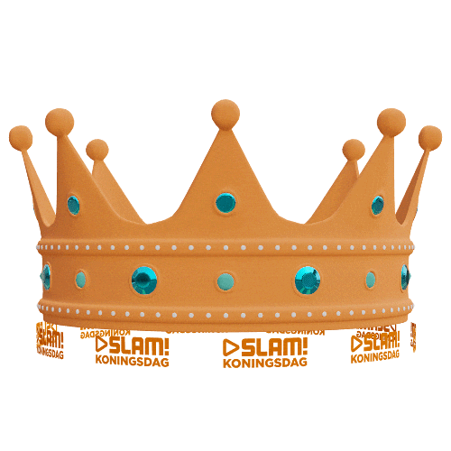 Orange Crown Sticker by SLAM! Koningsdag