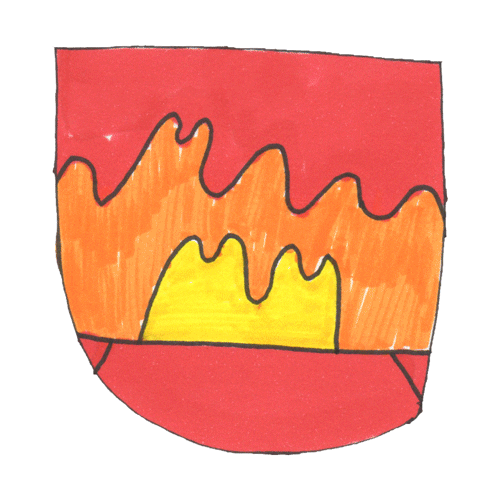 Fire sticker by Clara Cebrian