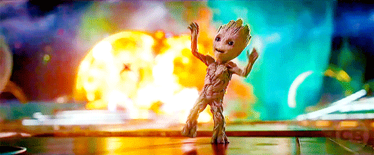 Image result for groot happy gif