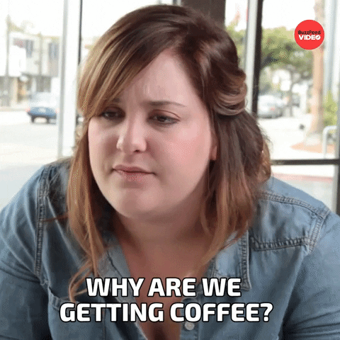 Coffee Dating GIF by BuzzFeed
