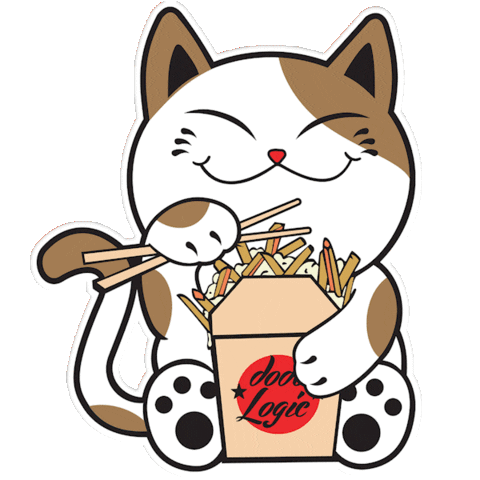 Cat Poutine Sticker by DODOlogic