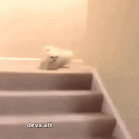 Dog Stairs GIF by DevX Art
