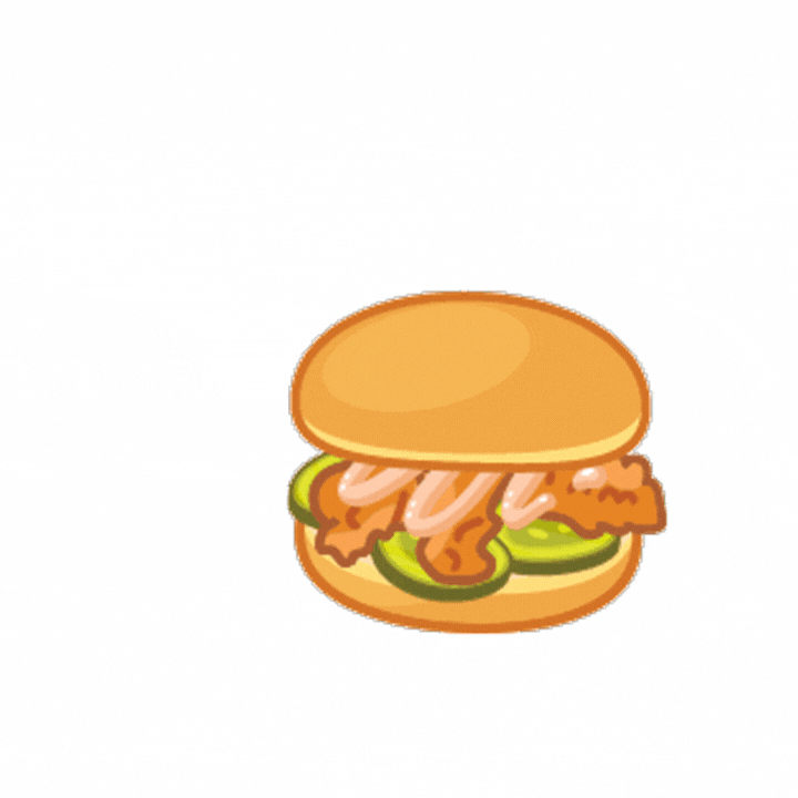 Hungry Chicken Sandwich GIF by Huey Magoo's Find & Share on GIPHY