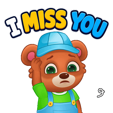 I Miss You Love Sticker by Lucas and Friends by RV AppStudios