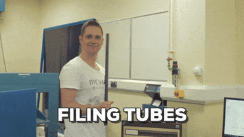tubes filing GIF by Dr