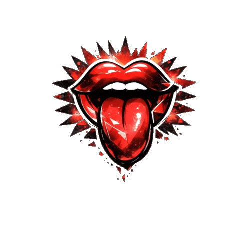 Rock Lips Sticker