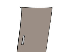 Shocked Door GIF