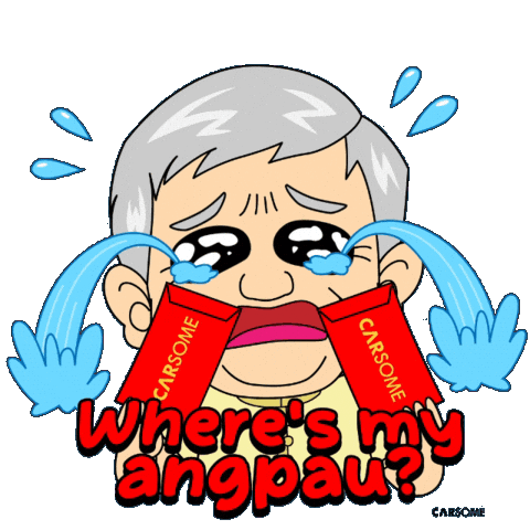 Chinese New Year Crying Sticker by CARSOMEMY