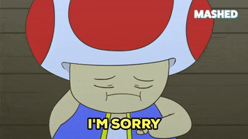 Sorry Super Mario GIF by Mashed