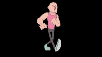 padriandraws cartoon man walking moving GIF