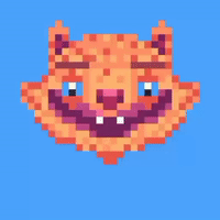 Singing Pixel Cat by Kokee Thornton