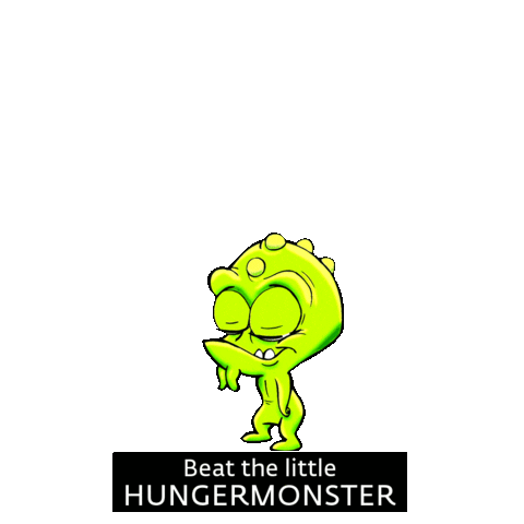 Monster Hunger Sticker by KAMBAKU Power Coccao