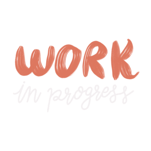 Work In Progress Sticker by soulstudioo