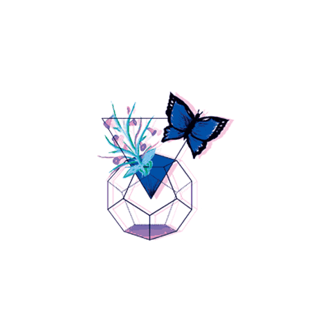 Azul de Viena Sticker