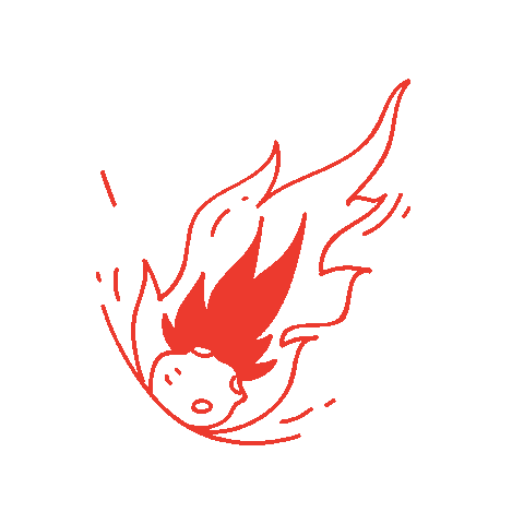 Fire Burgers Sticker