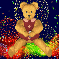 Posing Teddy Bear GIF