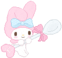 My Melody Pixel Sticker