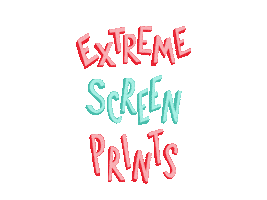 Fun Text Sticker by Extreme Screen Prints