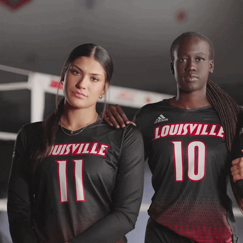 Team Volleyball GIF by Louisville Cardinals