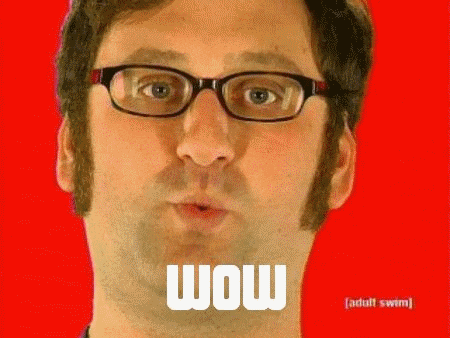 Utilfreds teleskop meditativ Eric Wareheim Wow GIF by Tim and Eric - Find & Share on GIPHY