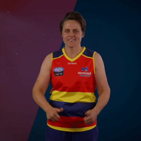 Gum Thumbs Down GIF by Adelaide Crows