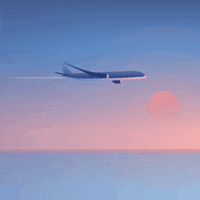 airplane flying animated gif