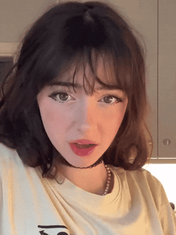 Beautiful Girl Flirting GIF