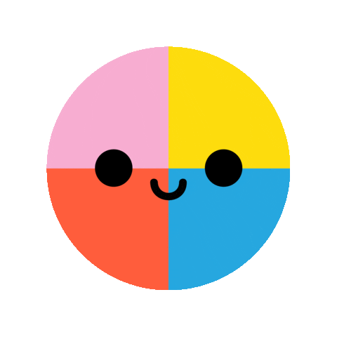 Happy Color Sticker by mlbeprojects