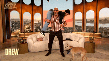 The Rock Squats GIF by The Drew Barrymore Show