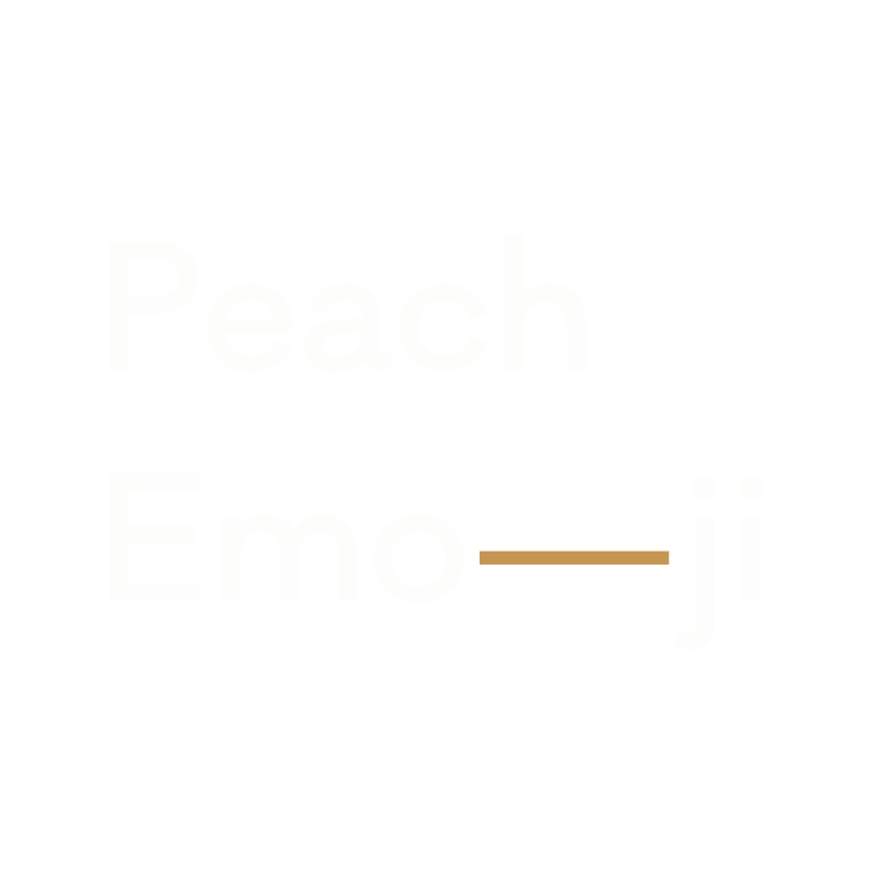 Emoji Peach Sticker by Mr Lyan Ltd