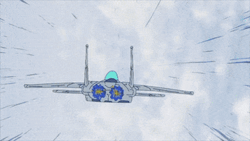 Flying Top Gun GIF by Noise Nest Network