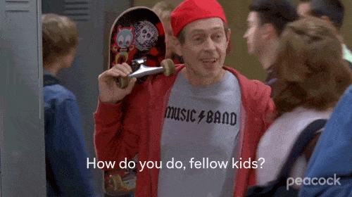 Giphy - 30 Rock Fellow Kids GIF by PeacockTV