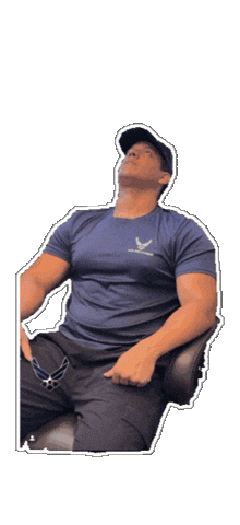 Relaxed Air Force Sticker