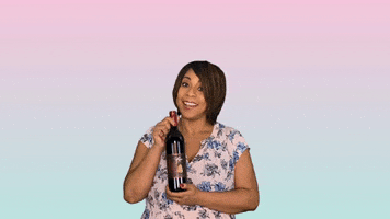 ComedianHollyLogan drink wine drunk drinking GIF