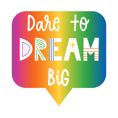 Dare To Dream Rainbow Sticker by Children's Mercy