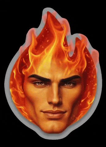 Fire Chad GIF