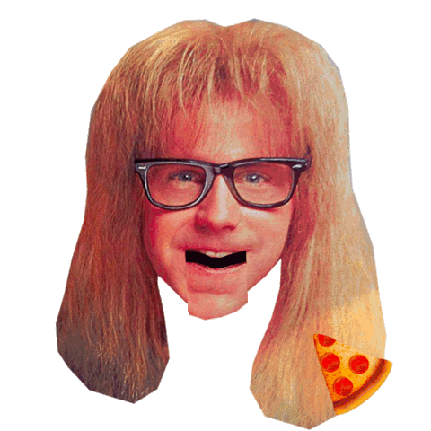 Hungry Waynes World Sticker by Anne Horel
