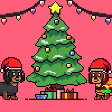 Merry Christmas GIF by Abstract HotDogs