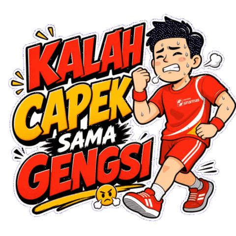 Happy Marathon Sticker by Asuransi Sinar Mas