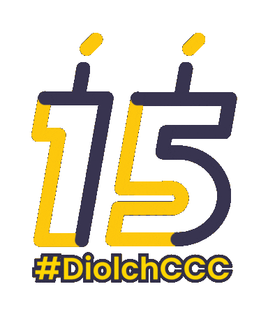Ccc Melyn Sticker by Coleg Cymraeg Cenedlaethol