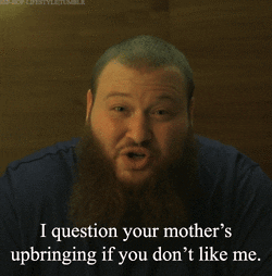 action bronson i question your mothers upbringing if you dont like me GIF